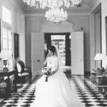 A bride in the foyer