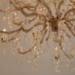 Close-up shot of a chandelier.